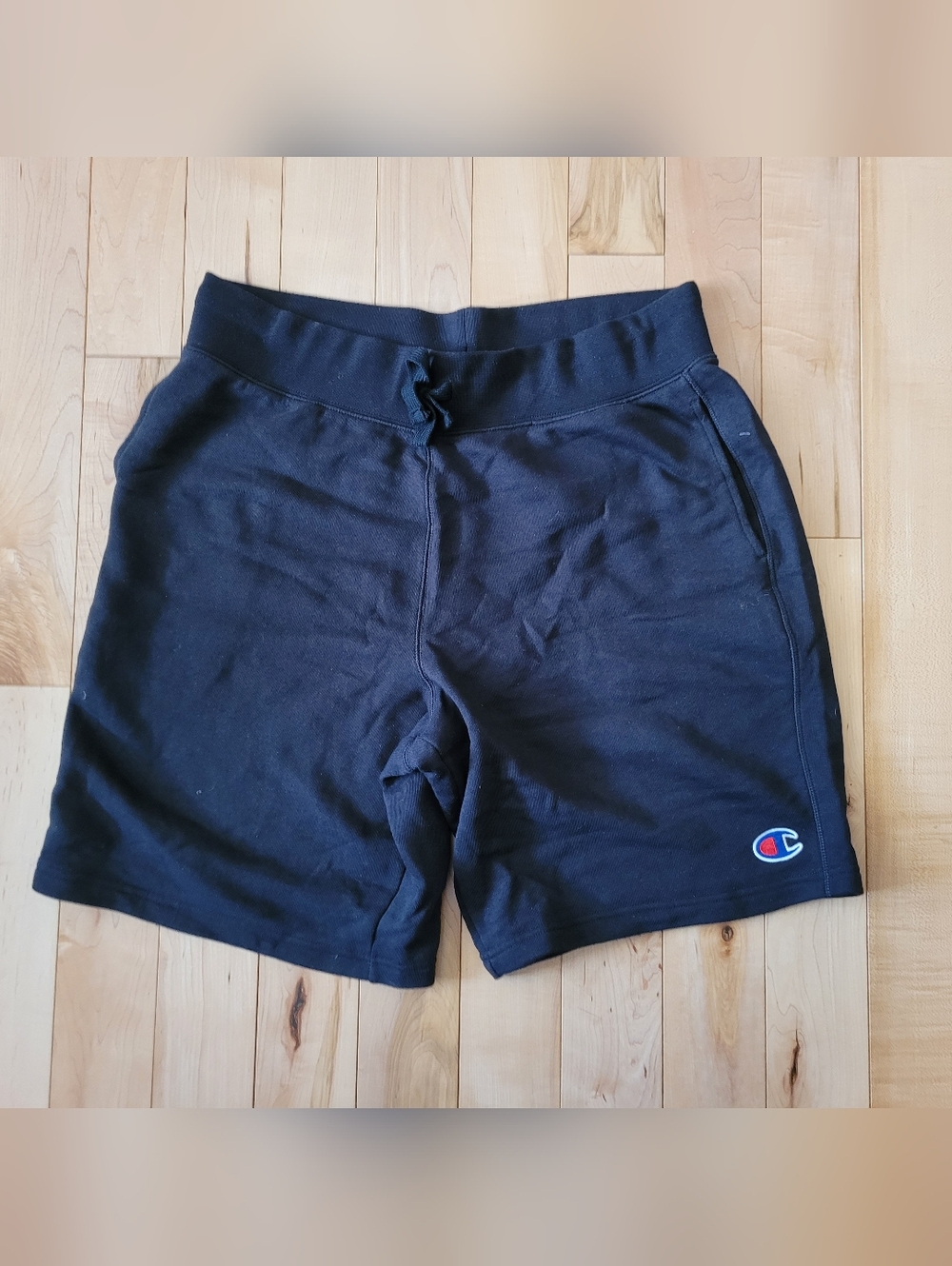 Champion men's size large black fleece shorts